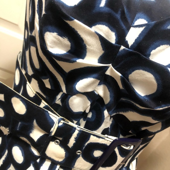 Beautiful Blues Circle Design Etcetera Midi Dress - Picture 5 of 8